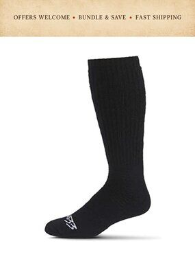 Merino Wool Over the Calf Athletic Socks Cushioned Workhorse